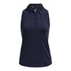 Under Armour Zinger Mouwloze Golfpolo Midnight Navy