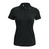 Dames Golfpolo Under Armour Zinger Short Sleeve Midnight Zwart