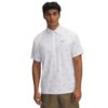 Under Armour Heren Playoff Golfpolo 3.0 Printed White/Steel