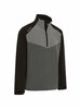 Callaway 1/2 Zip Heren Waterresistant Windproof Jacket Zwart Grijs