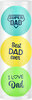 Golfballen Gift Set Best Dad 3 Ballen