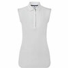 Footjoy Mouwloze Dames Polo Lisle Wit