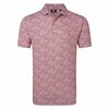 FootJoy Madow Lisle Print Herenpolo Rood