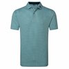 FootJoy Nautical Flag Print Lisle Heren Golfpolo Navy Groen