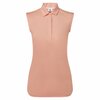 Footjoy Mouwloze Dames Polo Lisle Papaya