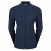 Footjoy Full Zipp Rib Midlayer Dames Navy