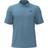 Under Armour Performance 3.0 Heren Golfpolo Blue Smoke