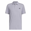 Adidas Ultimate365 Tour Deco Heren Golfpolo Slate Grijs