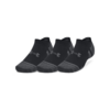Under Armour Performance Tech Golfsokken Kort Zwart 3 pack 