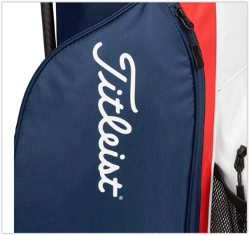 Titleist Players 4 Carbon Standbag Navy White Red
