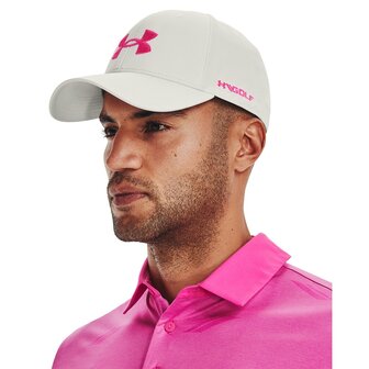 Under Armour Golf96 Cap Gray Mist Rebel Pink