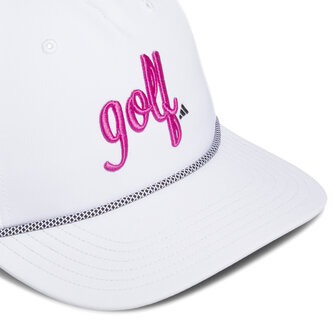 Golf Dames Cap Adidas 5 Panel Script Wit Pink