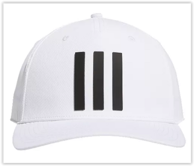 Golf Cap Adidas 3 Stripes Wit