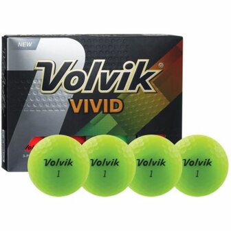 Volvik Vivid Golf Balls Lime