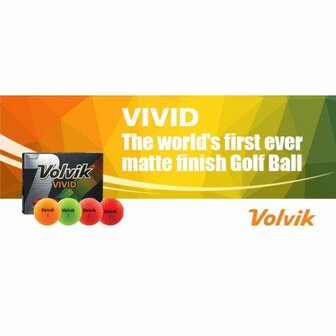 Volvik Vivid Golf Balls Lime