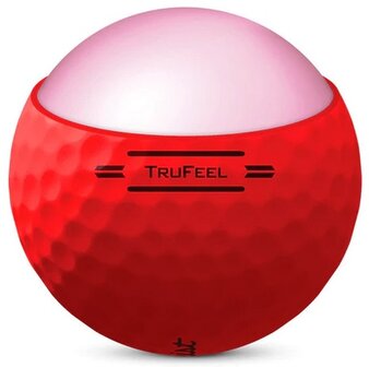 Golfballen Titleist TruFeel Mat Rood
