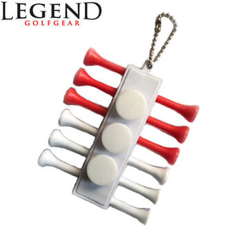 Legend Tee Holder met Plastiek Tees en Markers