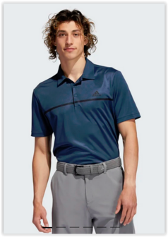 Adidas Primegreen Print Polo Shirt Blauw 
