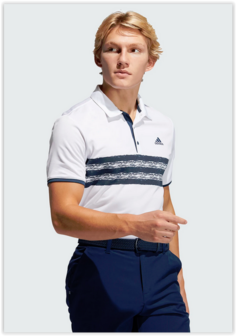 Adidas Core Polo LC Wit Navy