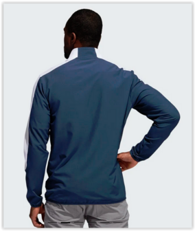 Adidas Primegreen Printed Quarter-Zip Pullover Blauw