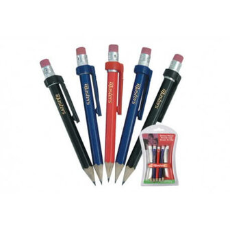Masters Bleistifte mit Radiergummi und Clip