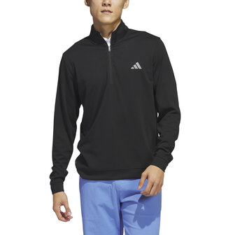 Golfsweater Adidas ELVTD 1/4 Rits Zwart