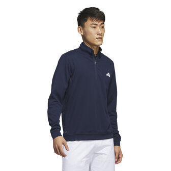 Golfsweater Adidas ELVTD 1/4 Rits Navy