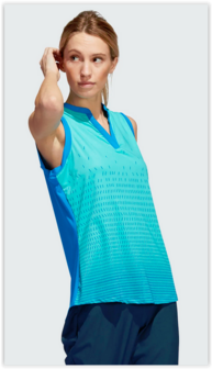 Adidas Sleeveless Golf Shirt Blurus