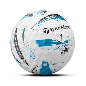 Golfballen Taylormade Speed Soft Ink Wit Blauw