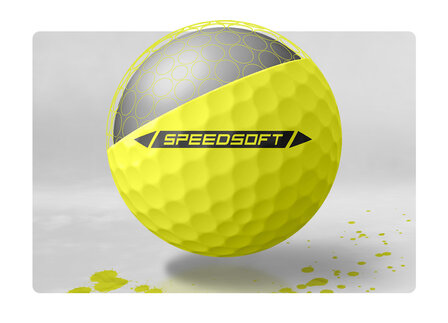 Golfballen Taylormade Speed Soft Geel