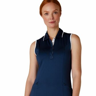 Callaway Women&#039;s Golf Dress Solid Sleeveless Navy