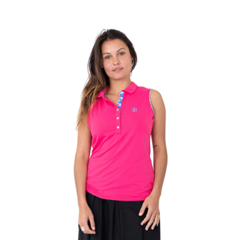 Chiberta Mouwloze Dames Golfpolo Pink
