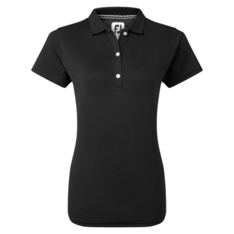 Footjoy Stretch Pique Dames Polo Shirt Zwart