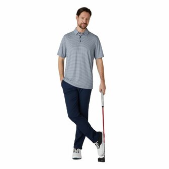 Callaway Herren Golfpolo Tee All Over Print Navy Bright White
