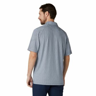 Callaway Herren Golfpolo Tee All Over Print Navy Bright White