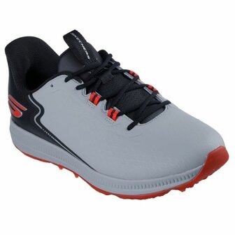 Skechers Go Golf Elite 6 Heren Golfschoenen Grijs Zwart Rood