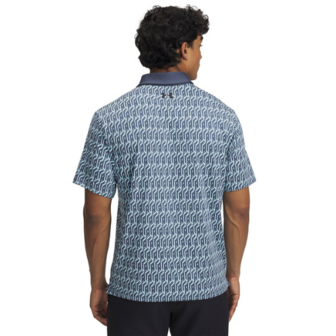 Under Armour Heren Playoff Golf Polo 3.0 Printed Navy/Licht blauw