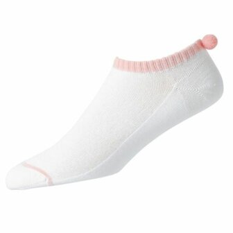 Footjoy Dames Golfsokken Pompom Roze 36.5-40.5