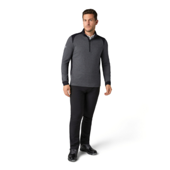 Callaway Soft Touch Blocked 1/4 Zip Pullover Donkergrijs Heren