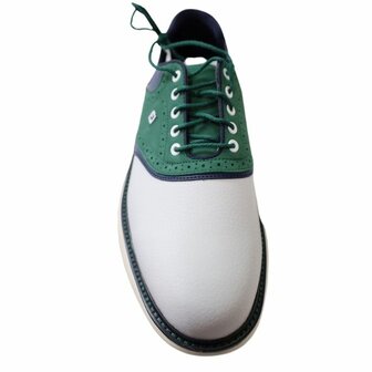 Footjoy Heren Golfschoenen Traditions Wit Groen Navy