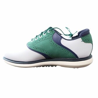Footjoy Heren Golfschoenen Traditions Wit Groen Navy
