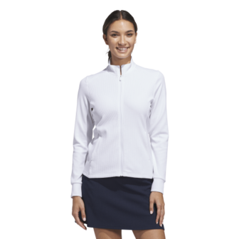 Adidas Dames W Textured Golfvest Wit