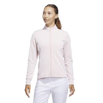 Adidas Dames W Textured Golfvest Zalm