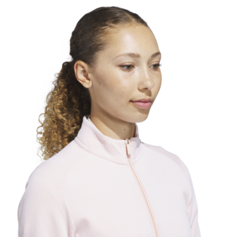 Adidas Dames W Textured Golfvest Zalm
