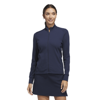 Adidas Dames W Textured Golfvest Navy