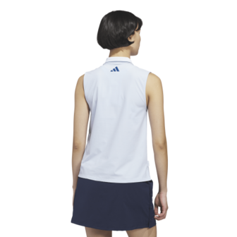 Adidas W BTC Twist Mouwloze Dames Polo Lichtblauw