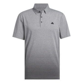 Adidas Heren Golfpolo Go To Rise Print Carbon
