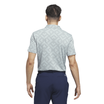 Adidas Ultimate CLSN Jacquard Heren Golfpolo Wosa Navy