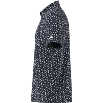 Adidas Ultimate Mesh Printed Heren Golfpolo Navy Wit