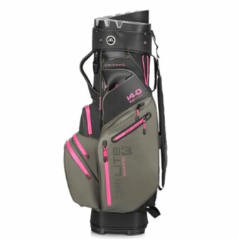 Big Max Silencio 3 Dri Lite Cartbag Grijs Zwart Pink